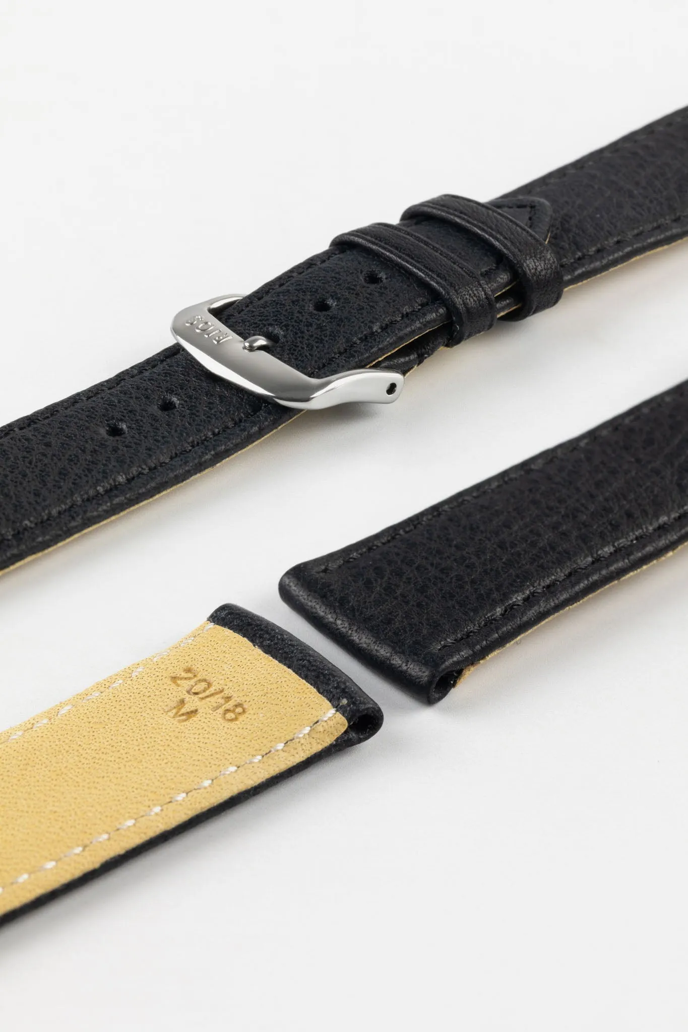 RIOS1931 WAGING Organic Watch Strap in BLACK