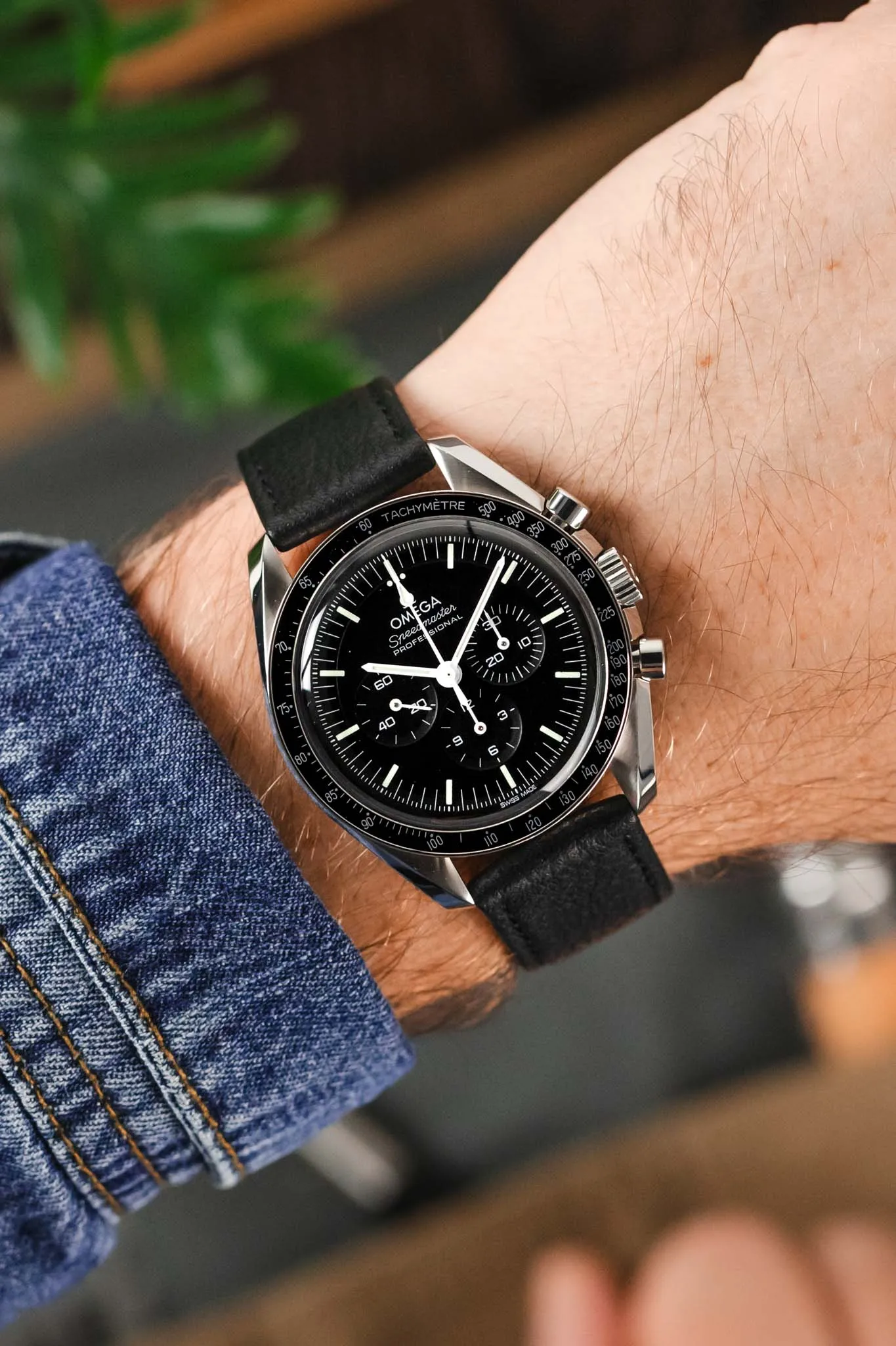 RIOS1931 WAGING Organic Watch Strap in BLACK