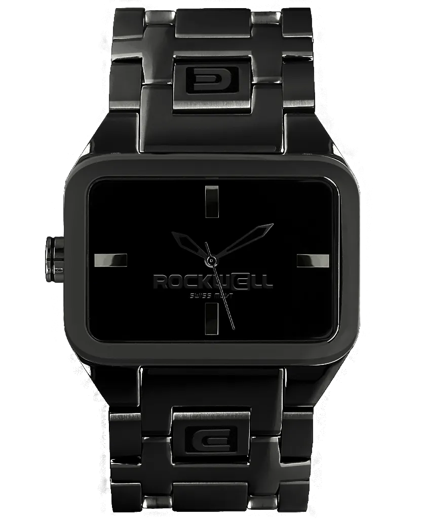 ROCKWELL DUEL TIME WATCH BLACK / BLACK