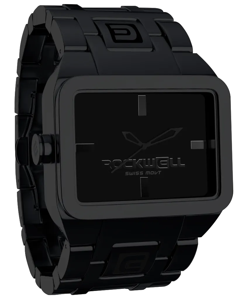 ROCKWELL DUEL TIME WATCH BLACK / BLACK