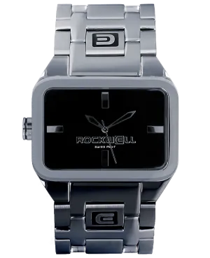 ROCKWELL DUEL TIME WATCH SILVER / WHITE / BLACK
