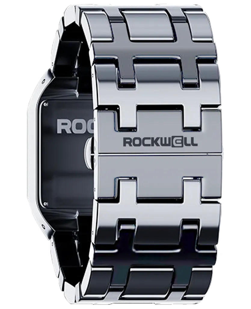 ROCKWELL DUEL TIME WATCH SILVER / WHITE / BLACK