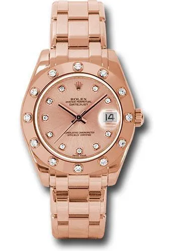 Rolex Datejust Pearlmaster 34mm Watch: 81315 pchd