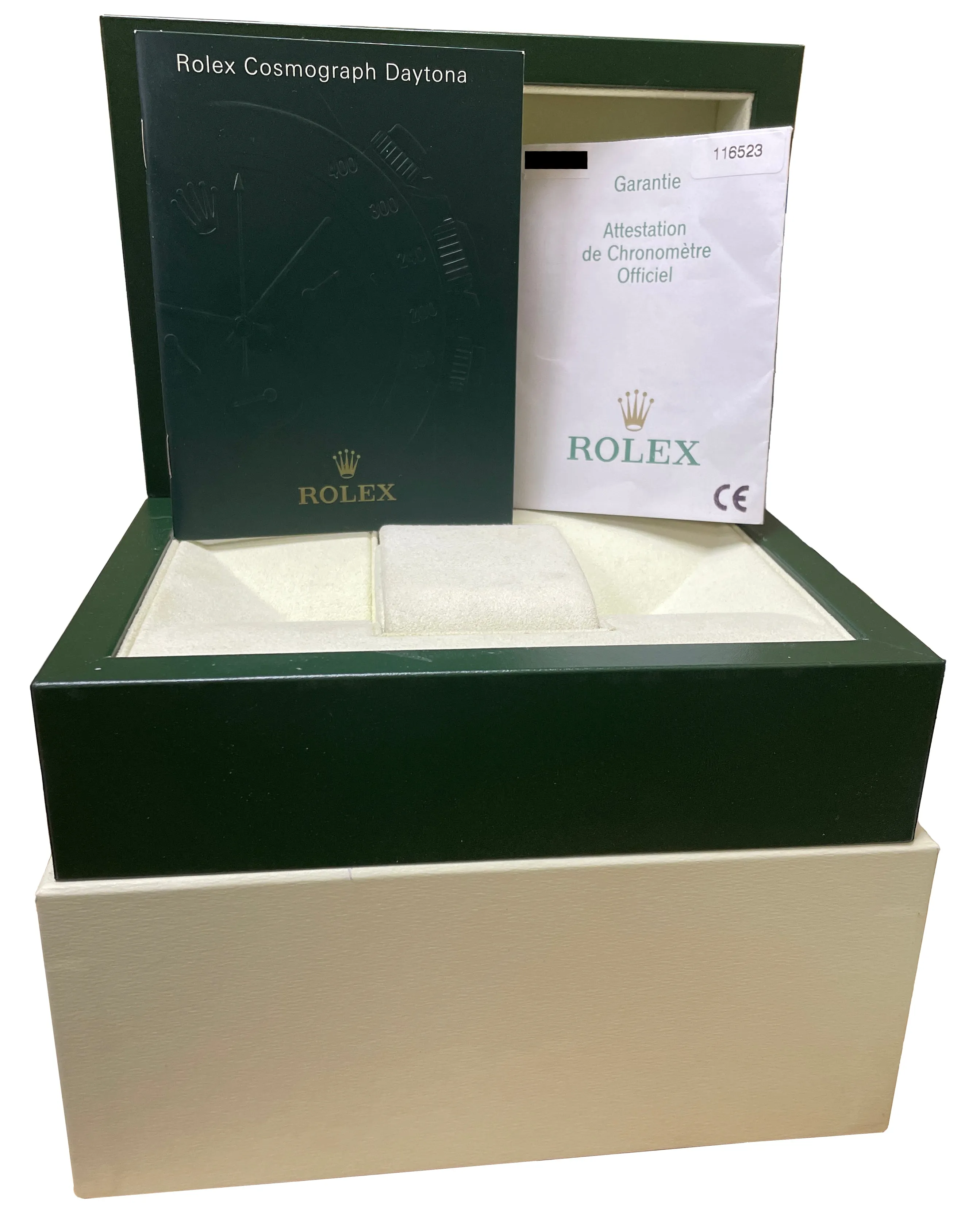 Rolex Daytona Cosmograph Stainless Gold White Chronograph 40mm Watch 116523 B P