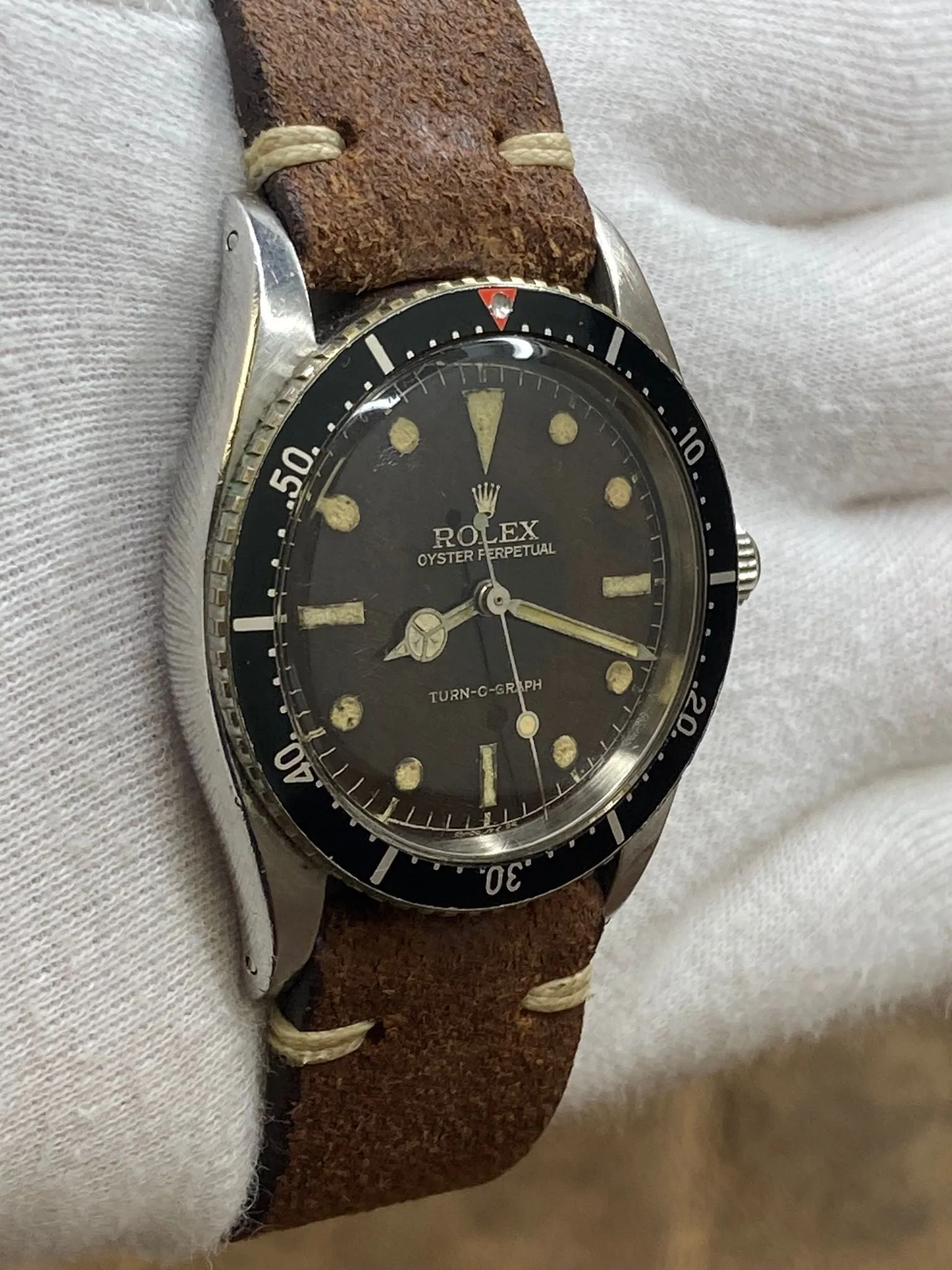 Rolex Turn-O-Graph 6202 Black Service Dial Automatic Watch