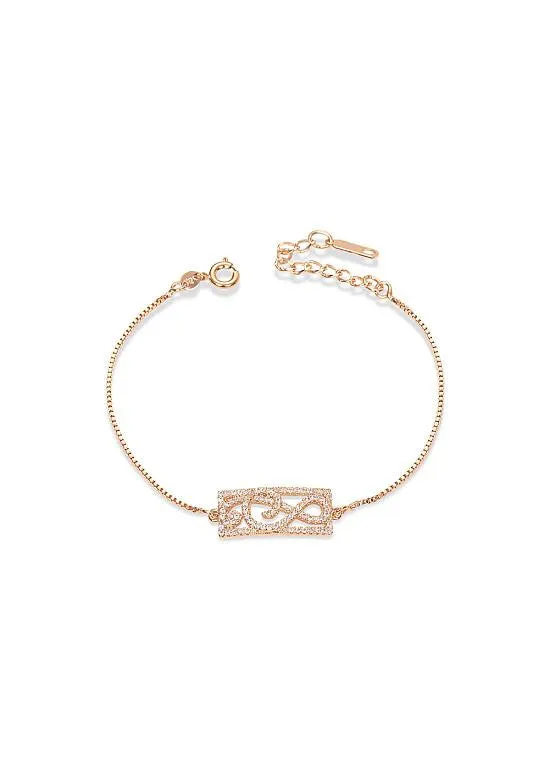 Rose Gold Musical Note Bracelet