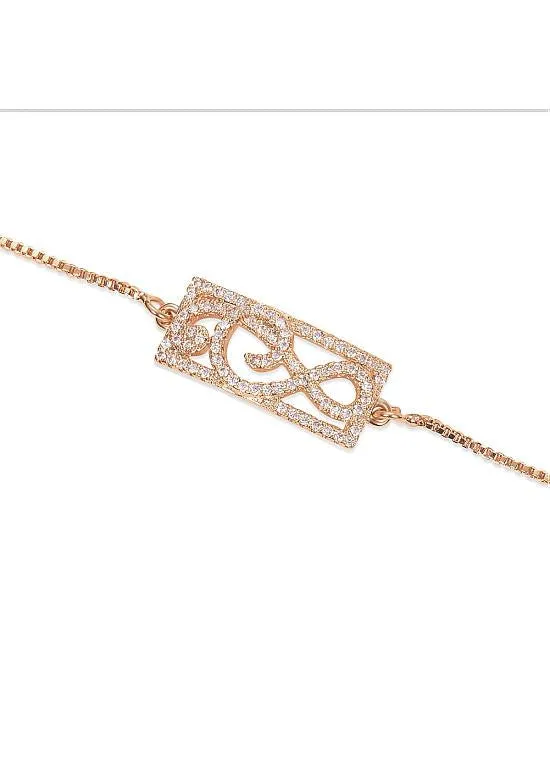 Rose Gold Musical Note Bracelet