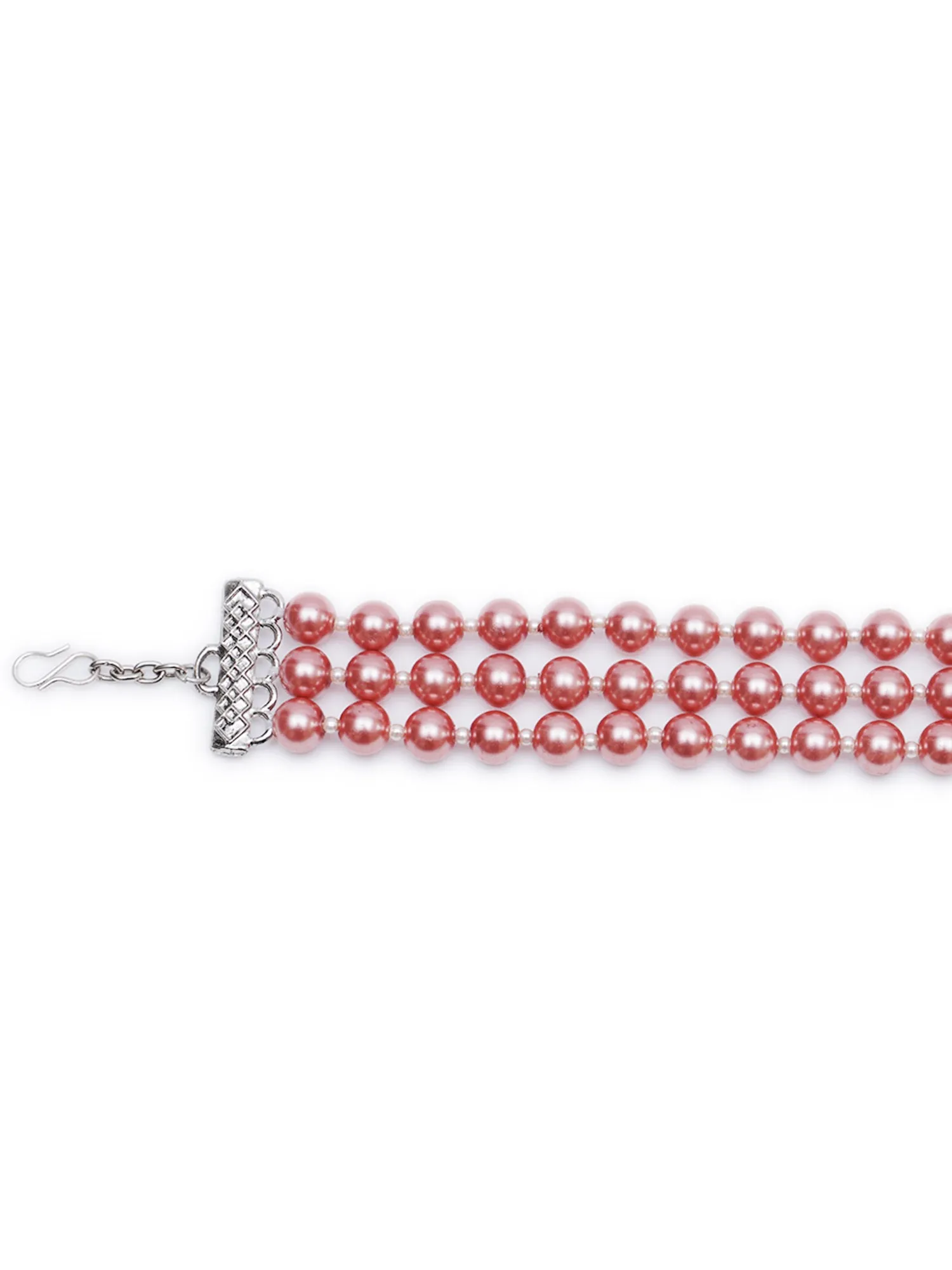 Rose Gold Pearl Beaded Bracelet