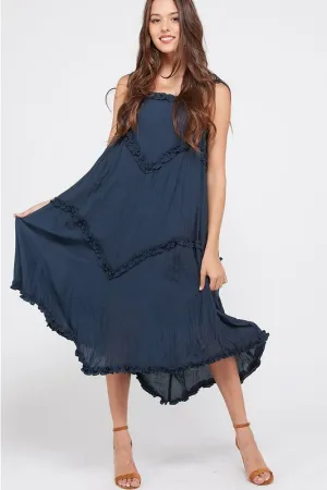 ROSIE MIDI DRESS NAVY