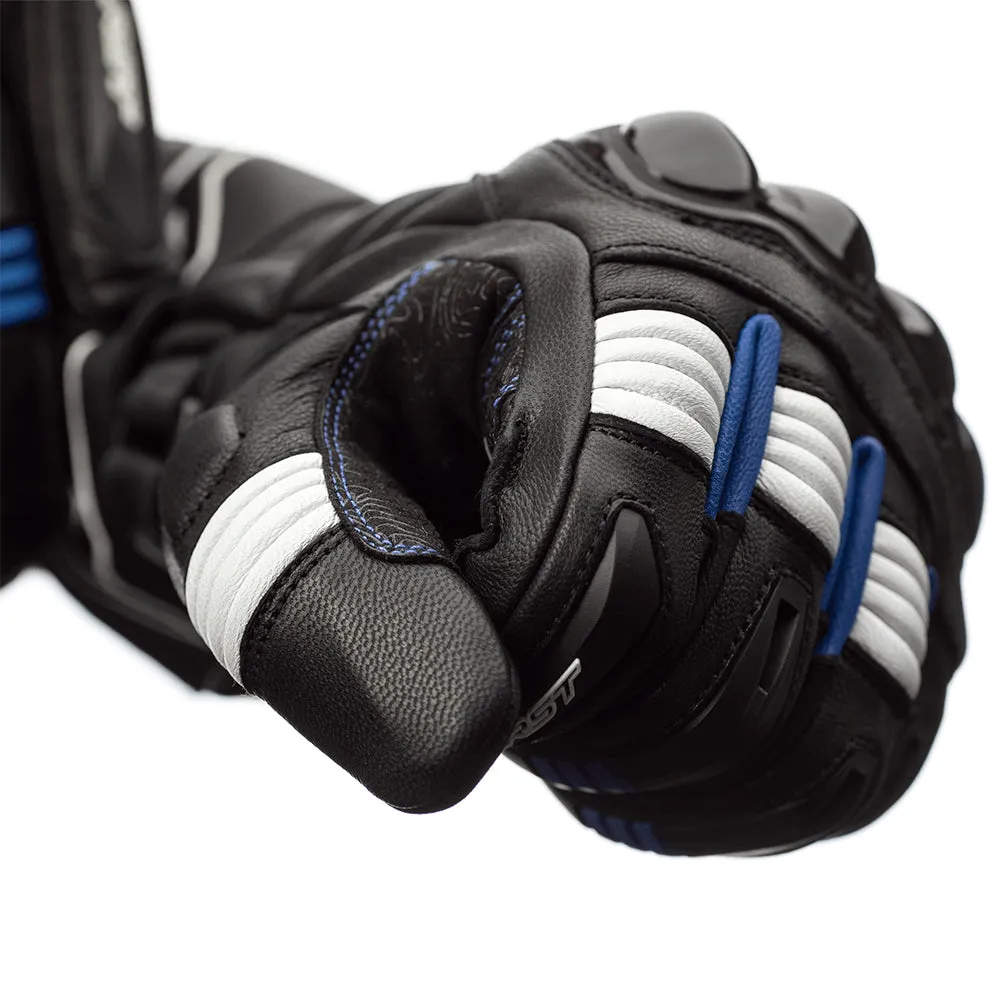 RST PILOT CE LEATHER GLOVE [BLACK/BLUE/WHITE]