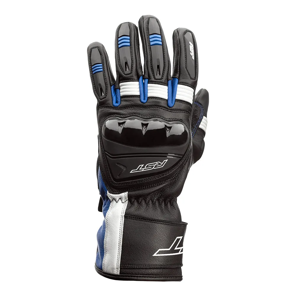 RST PILOT CE LEATHER GLOVE [BLACK/BLUE/WHITE]