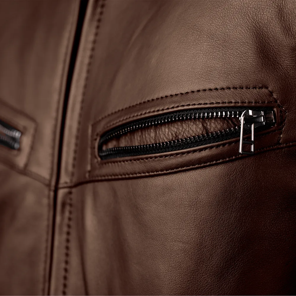RST ROADSTER 3 CE LEATHER JACKET [BROWN]
