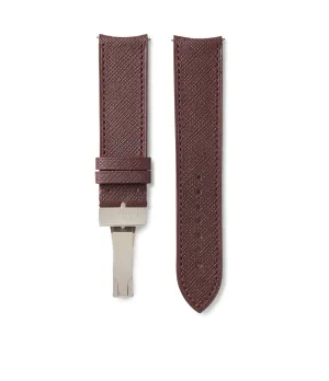 saffiano curved strap