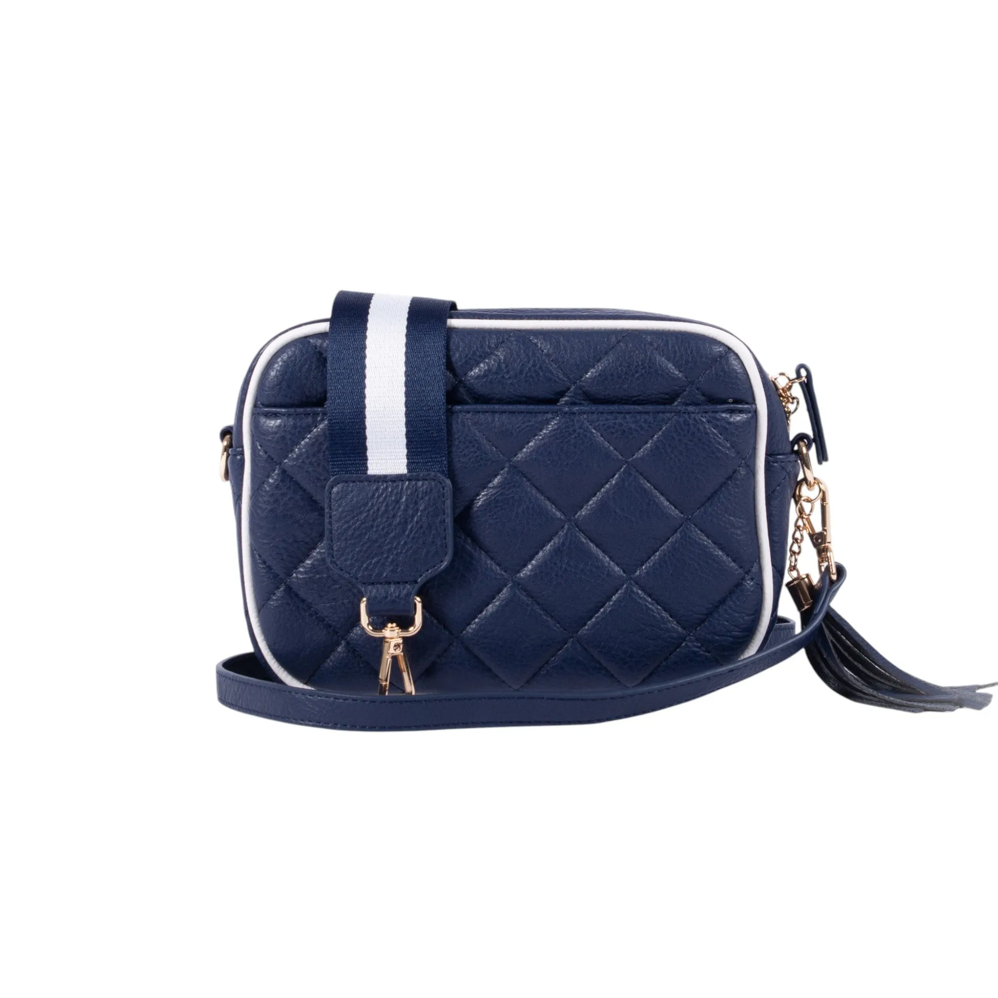 Sally Quilted- Navy/White