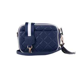 Sally Quilted- Navy/White