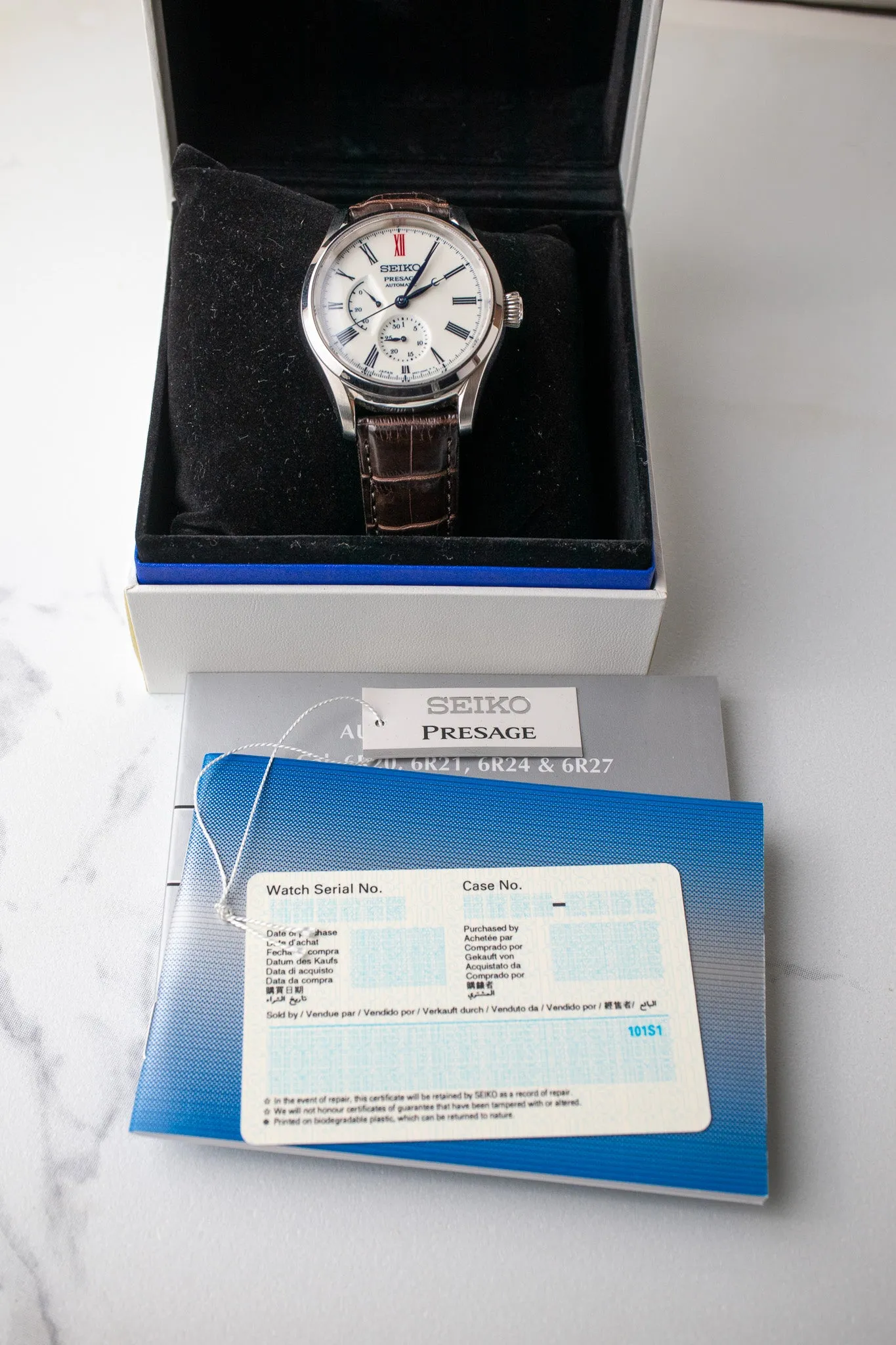 Seiko Presage Arita Porcelain Dial SPB093