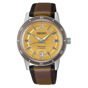 Seiko SRPL75J1 SRPL75 Presage Vintage Style 60's Yellow Dial
