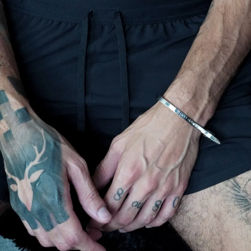 Silver ZipTie Bracelet