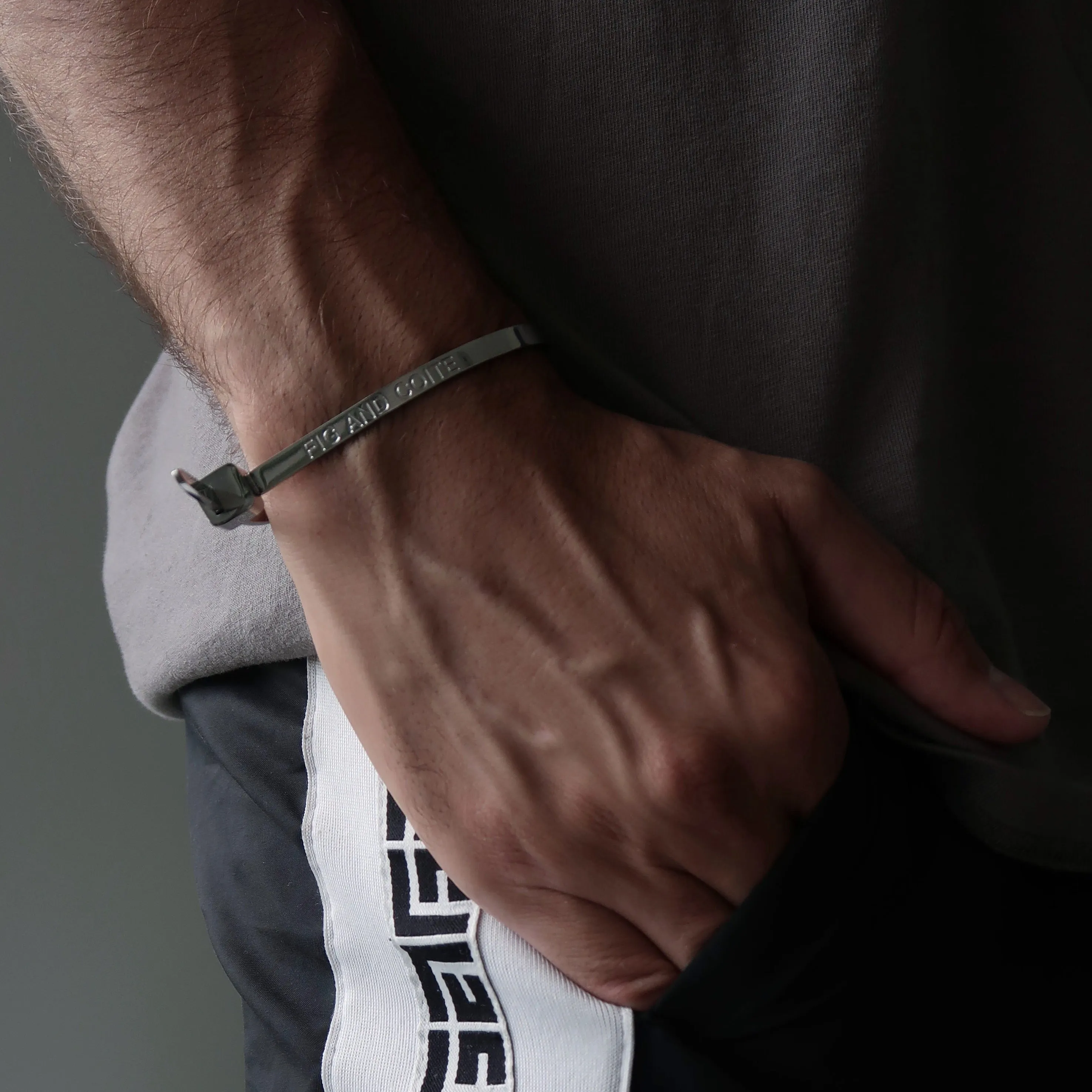 Silver ZipTie Bracelet