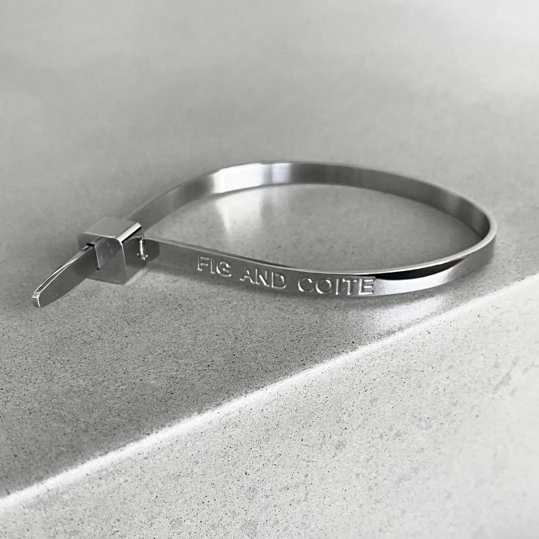 Silver ZipTie Bracelet