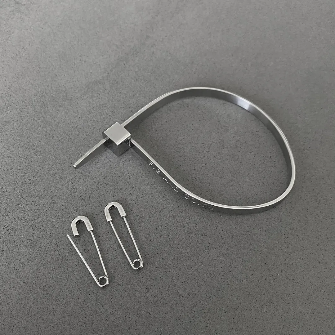 Silver ZipTie Bracelet