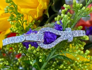 Simon G 4.98 Carat Diamond Buckle Bracelet in 18K White Gold MB1725-A