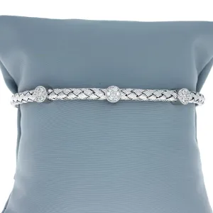 Simon G Diamond Stacking Bracelet in 18K White Gold LB2091