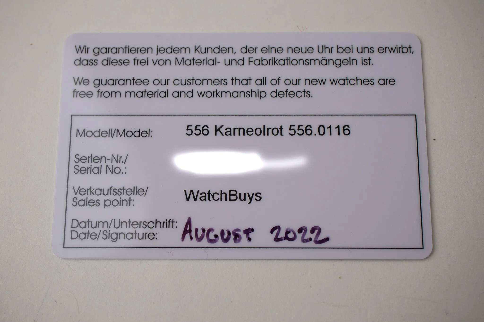 Sinn 556 Karneolrot 556.0116