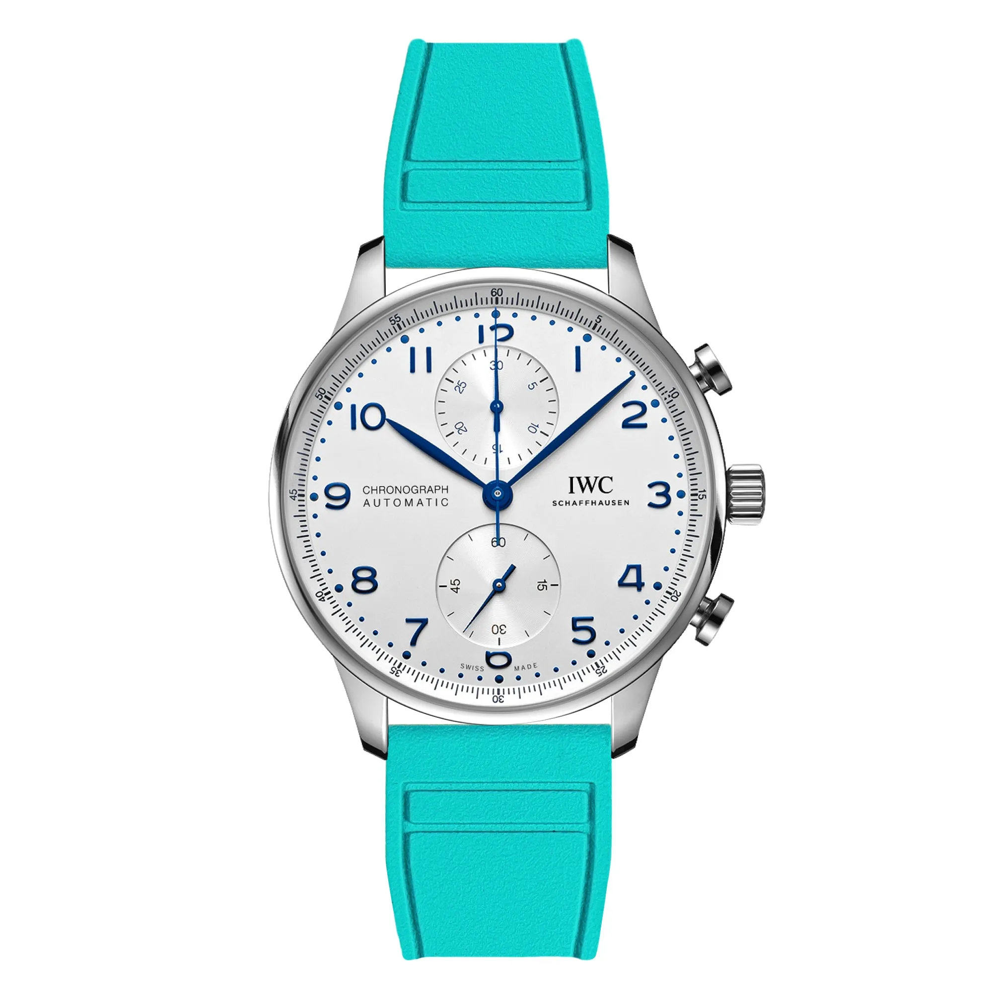 Skyward FKM Rubber Strap for IWC Portofino - Quick Release - Green (2411)