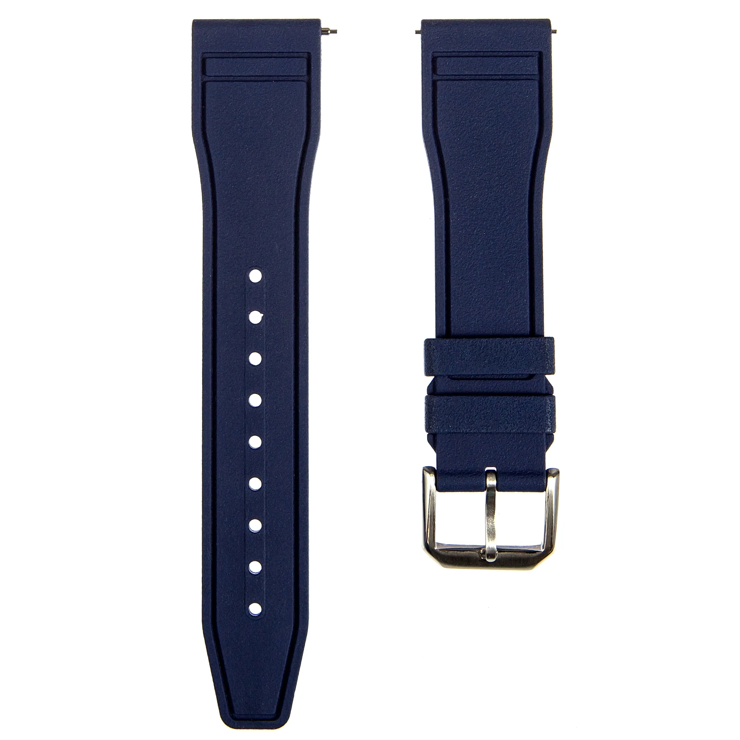Skyward FKM Rubber Strap - Quick Release - Compatible for IWC Big Pilot - Black (2411)