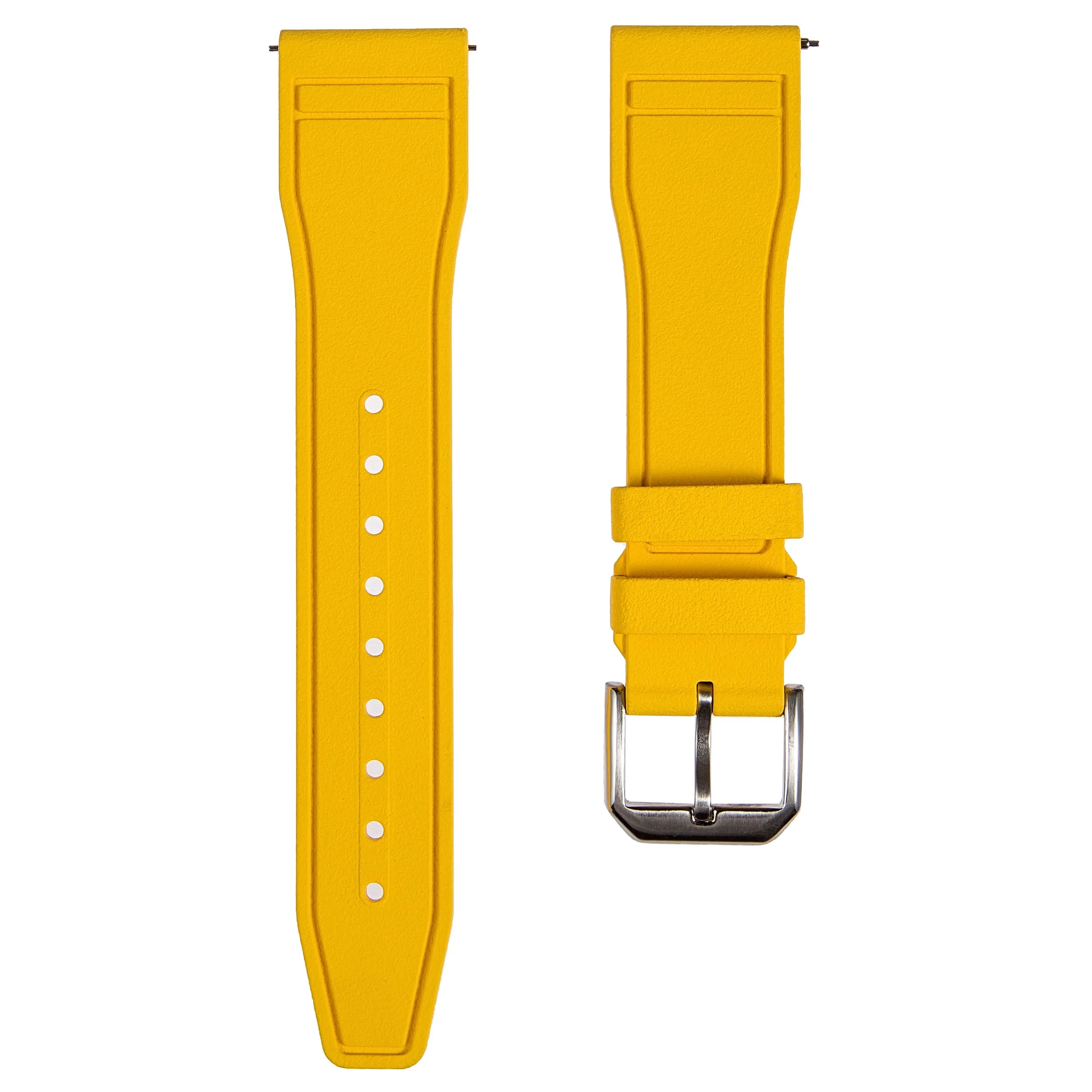 Skyward FKM Rubber Strap - Quick Release - Compatible for IWC Big Pilot - Black (2411)