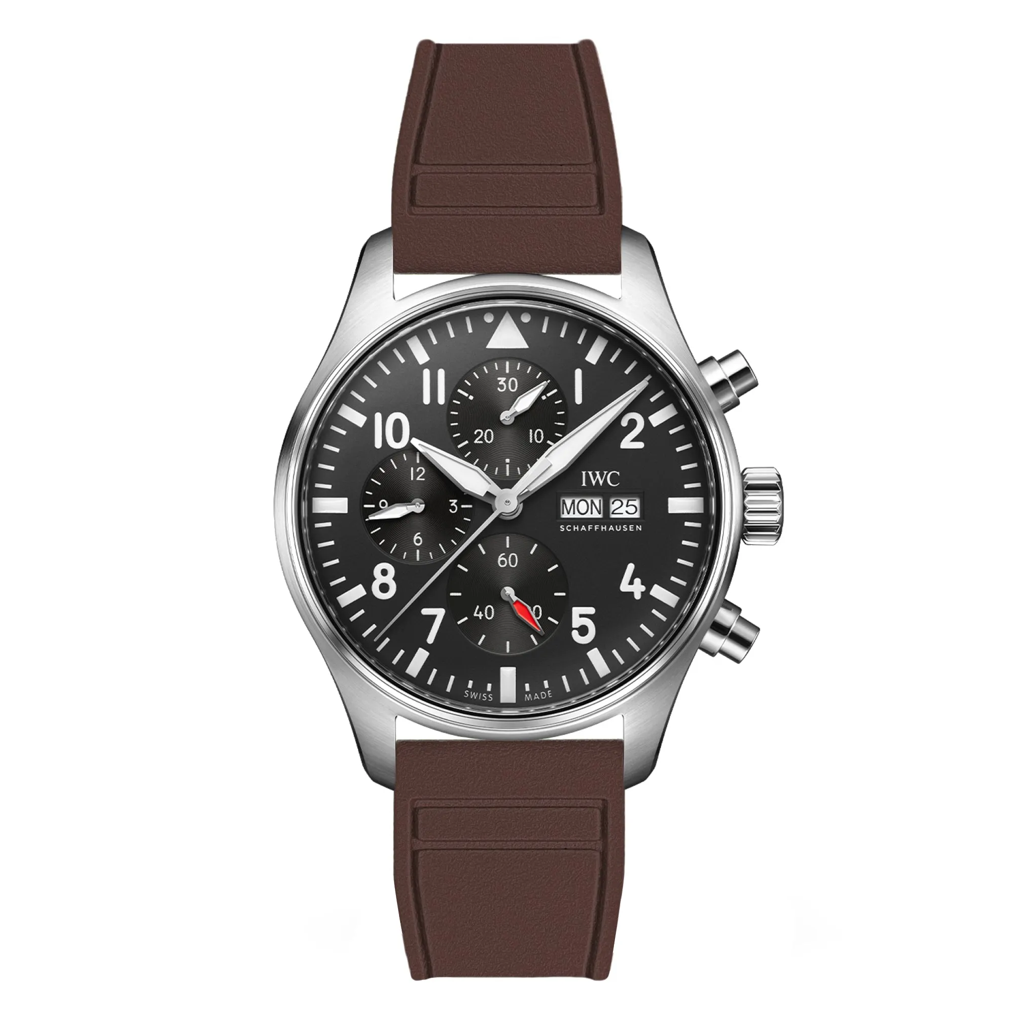 Skyward FKM Rubber Strap - Quick Release - Compatible for IWC Big Pilot - Black (2411)
