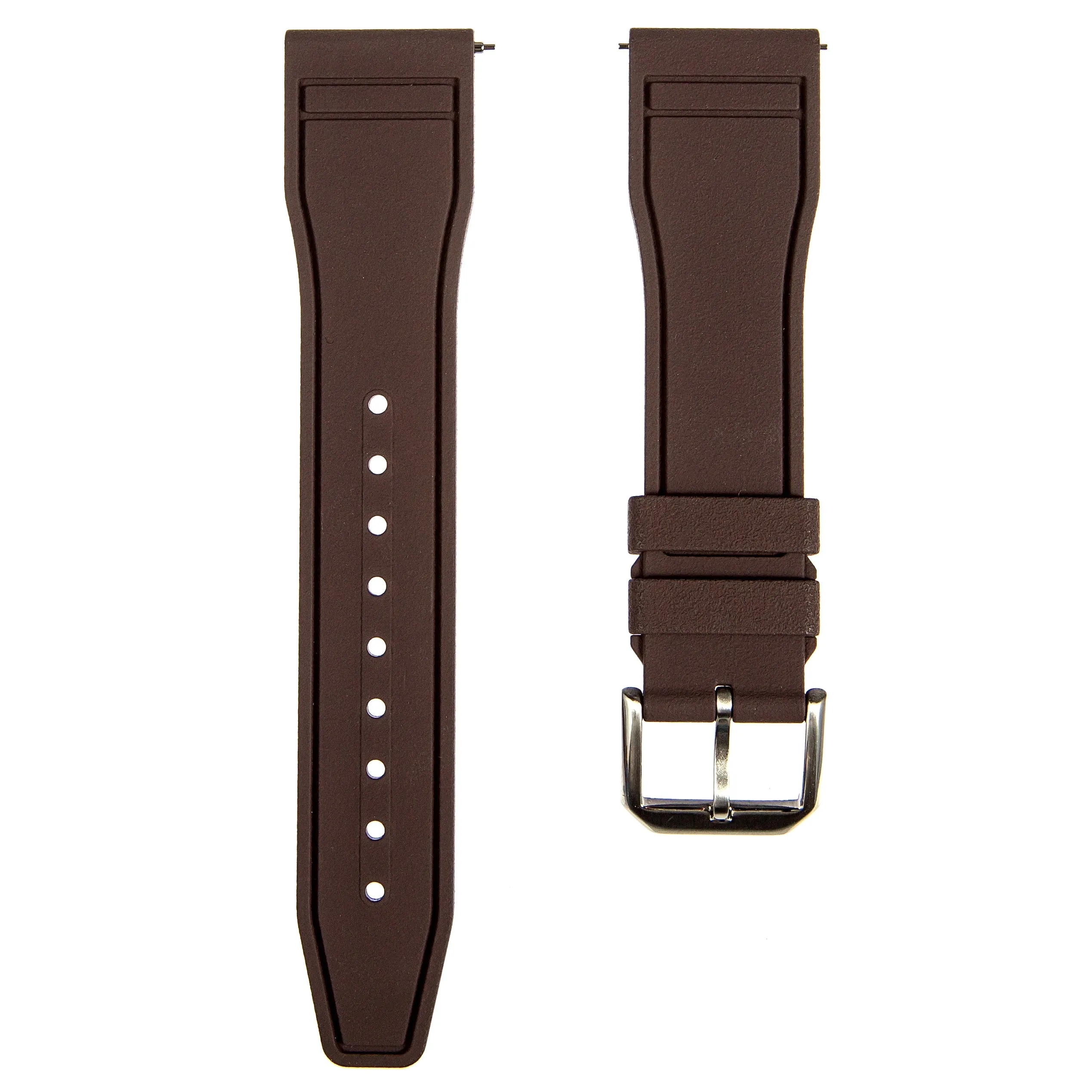 Skyward FKM Rubber Strap - Quick Release - Compatible for IWC Big Pilot - Black (2411)