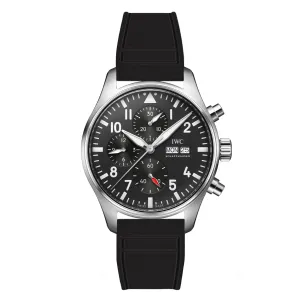 Skyward FKM Rubber Strap - Quick Release - Compatible for IWC Big Pilot - Black (2411)
