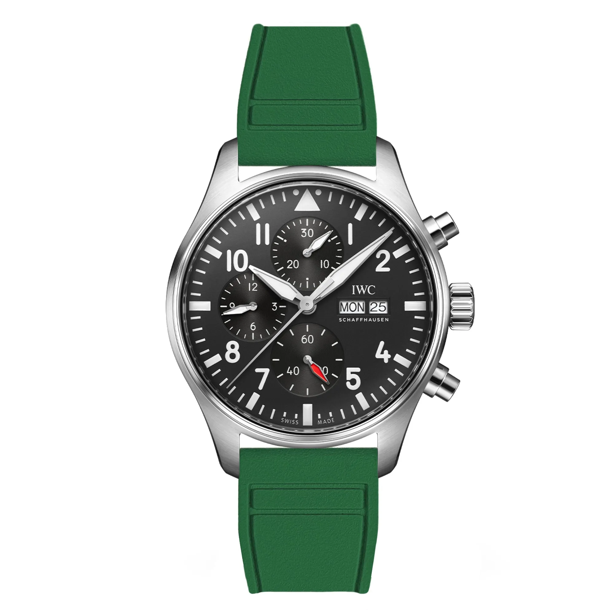 Skyward FKM Rubber Strap - Quick Release - Compatible for IWC Big Pilot - Black (2411)