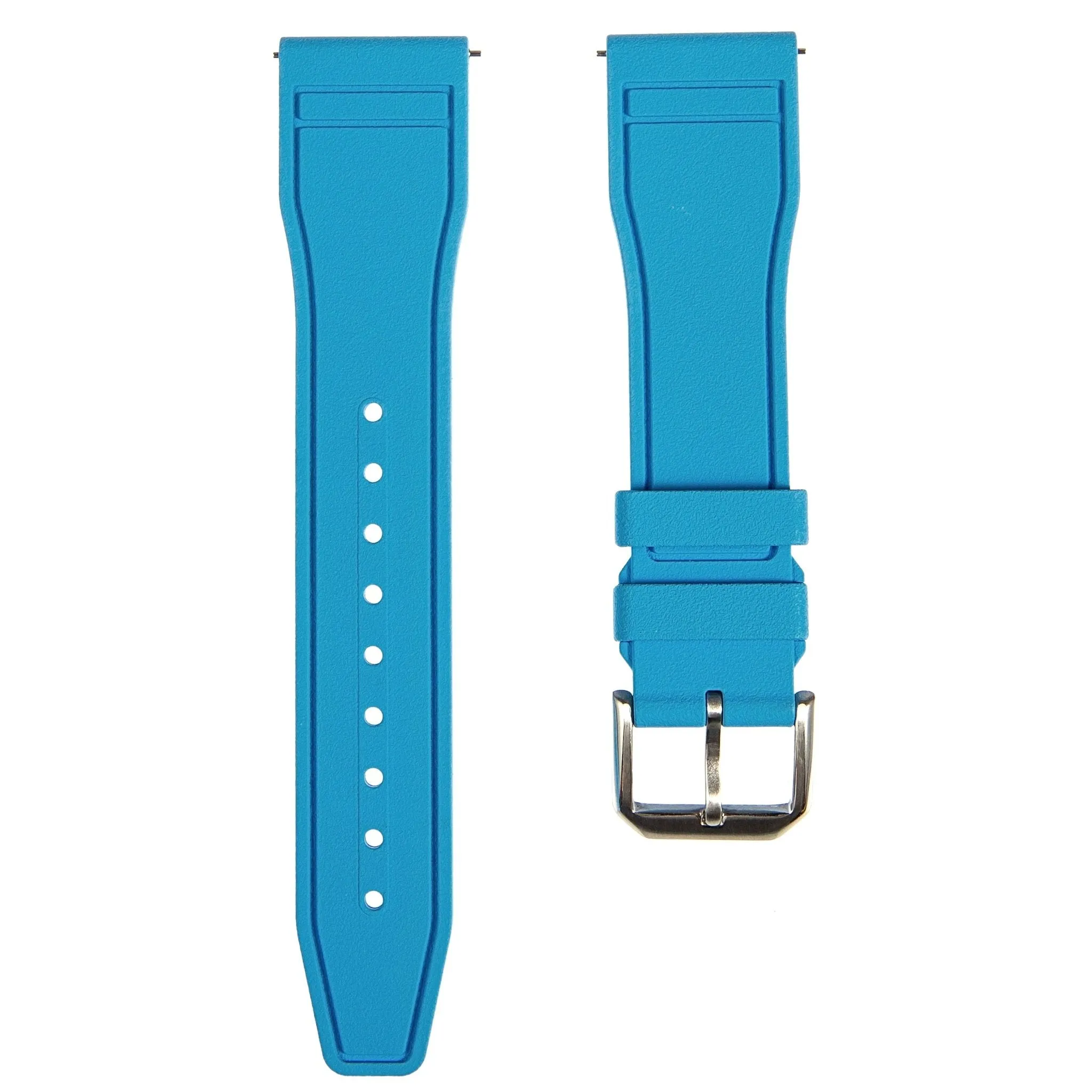 Skyward FKM Rubber Strap - Quick Release - Compatible for IWC Big Pilot - Black (2411)