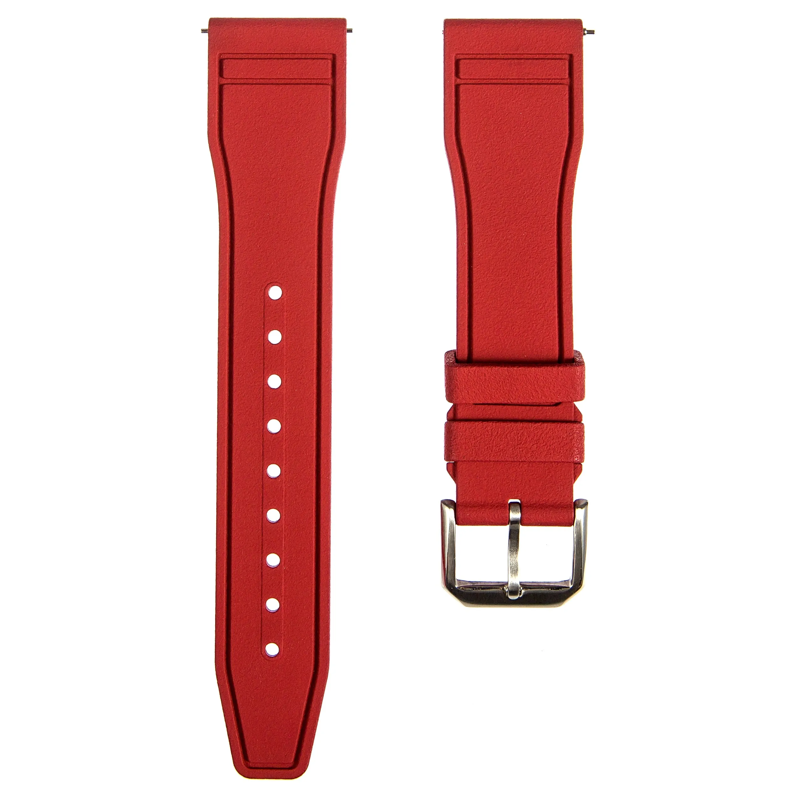 Skyward FKM Rubber Strap - Quick Release - Compatible for IWC Big Pilot - Green (2411)