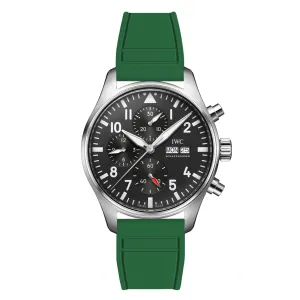 Skyward FKM Rubber Strap - Quick Release - Compatible for IWC Big Pilot - Green (2411)