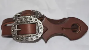 Slobber Straps - Buttons Grey Nickle Buckle