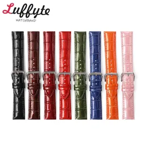 Slub Pattern Leather Watch Band