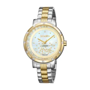 Smalto Ladies Two Tone Watch With MOP Dial