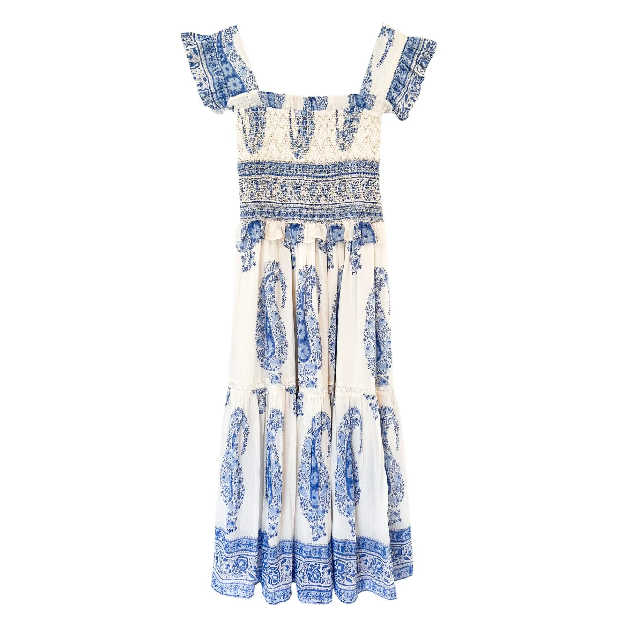 Smocked Midi Dress