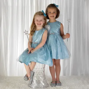 Sparkle Star Tulle Dress Blue