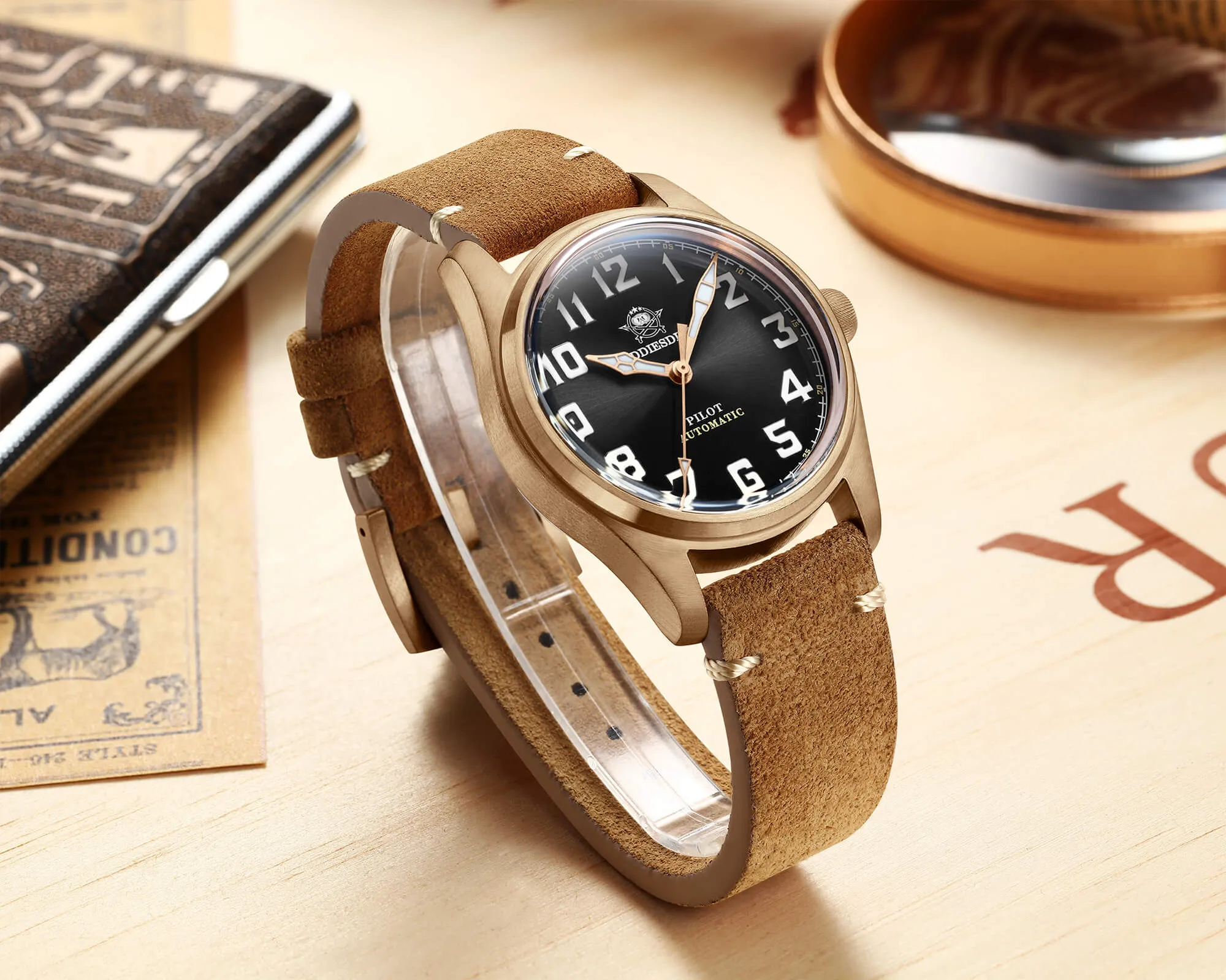 ★Spring Sale★ADDIESDIVE® 39mm Bronze Men Watch（AD2114）