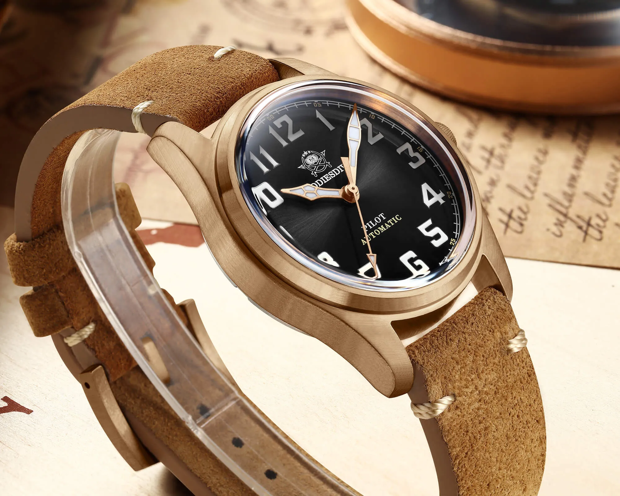 ★Spring Sale★ADDIESDIVE® 39mm Bronze Men Watch（AD2114）