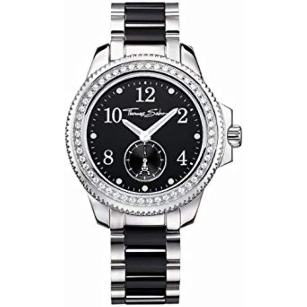 Stainless and Black Ceramic Watch