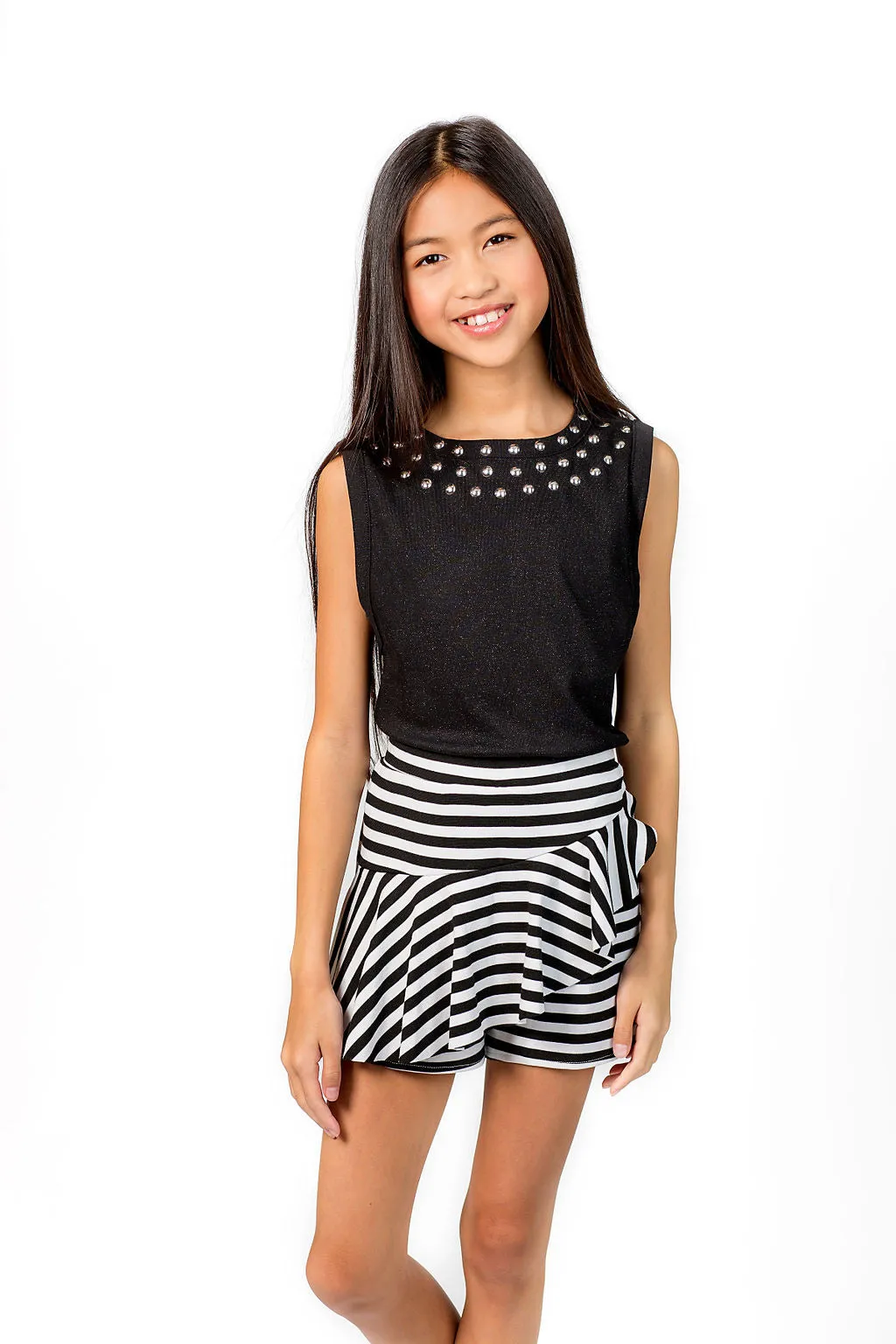 STRIPE SKORT