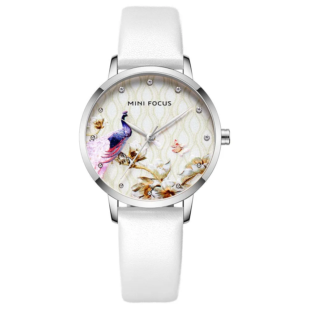 Stylish light luxury dial Japanese movement waterproof belt watch