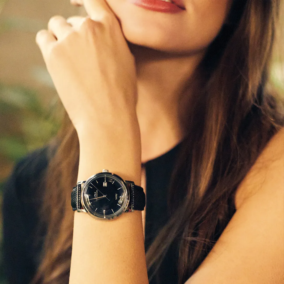 Superautomatic Lizard Black & Silver