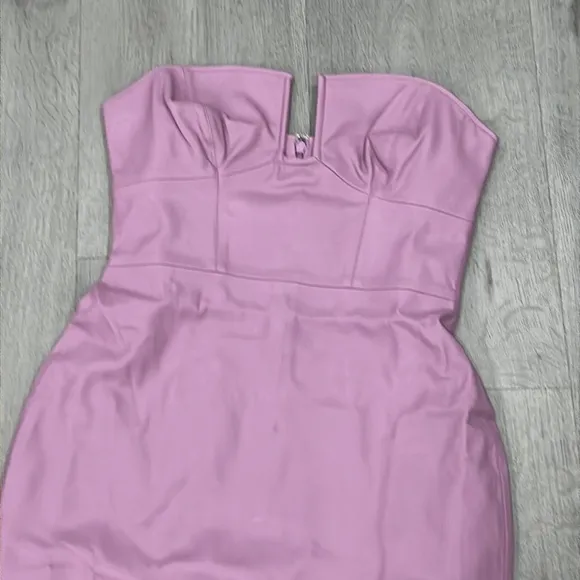 SUSANA MONACO Faux Leather Bodycon Mini Dress